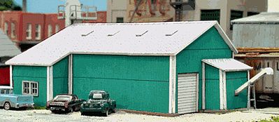 Blair Line 2007 HO Scale Farmer's Fertilizer Bulk Plant -- Kit - 7-3/8 x 7-5/16"  18.8 x 18.5cm