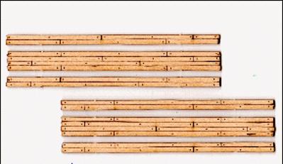 Blair Line 22 Nn3 Scale Wood Grade Crossing pkg(2) -- Two Lane