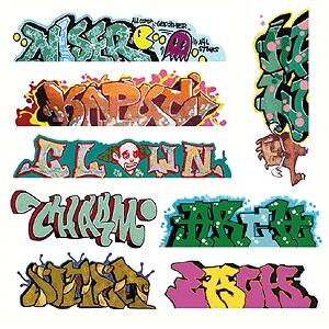 Blair Line 2248 HO Scale Graffiti Decals Mega Set -- Set #5 pkg(8)