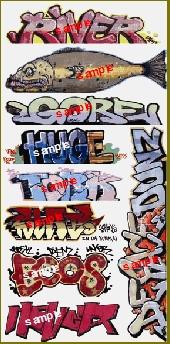 Blair Line 2256 HO Scale Graffiti Decals Mega Set -- Set #7 pkg(9)