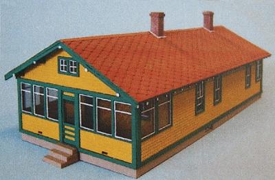 Blair Line 94 N Scale Laser-Cut Structure Kits -- Santa Fe 6-Room Section House