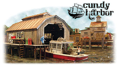Bar Mills 1740 HO Scale Boat House at Cundy Harbor -- Laser-Cut Wood K –  Alpine Railworks