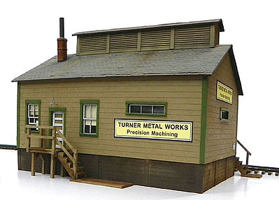 BTS 17307 O Scale Turner Machine Works -- Laser-Cut Wood Kit - 5-1/2 x 5-3/4"  14 x 14.6cm