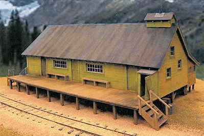 BTS 17475 O Scale West Side Lumber Co. Reynolds Cook House -- Kit - Scale  40 x 52'