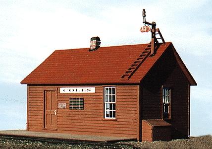 BTS (Better Than Scratch) 27124 HO Scale East Broad Top Coles Station -- 3-1/2 x 4-1/8"