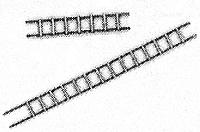 BTS (Better Than Scratch) 3015 S Scale Wood Ladders