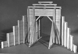 Campbell Scale Models 346 N Scale Timber Tunnel Portals