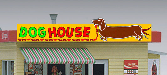 Miller Engineering 882451 0/Ho Dog House Sign