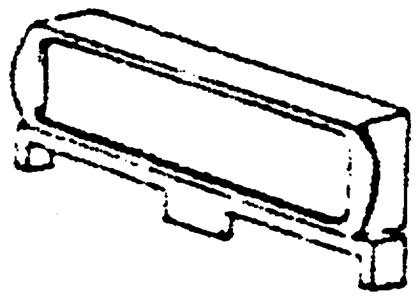 Custom Finishing 345 HO Scale Number Boards -- For Locomotives & Rail Diesel Cars (RDC) 1 Pair