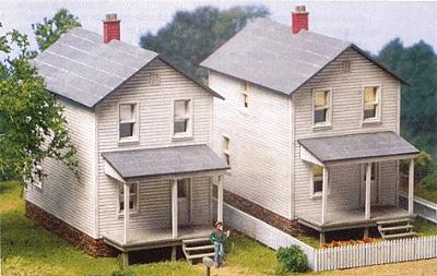 City Classics 112 HO Scale Railroad Street Company House pkg(3) -- Kit - Each: 2-1/4 x 5 x 3-3/4"  5.7 x 12.7 x 9.5cm