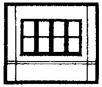 Design Preservation Models 30143 HO Scale Modular Building System(TM) -- Dock Level Wall Sections w/Victorian Window - Kit