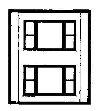 Design Preservation Models 30164 HO Scale Modular Building System(TM) -- Two-Story Wall Sections w/2 20th Century Windows - Kit