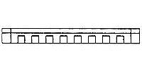 Design Preservation Models 90109 O Scale Modular Walls -- Cornice pkg(8)