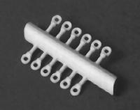 Detail Associates 1101 HO Scale Lift Rings -- Plastic - 3-1/2" 8.9cm pkg(18)