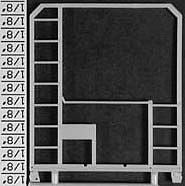 Detail Associates 6431 HO Scale End Details -- End Frame Ladders pkg(2)