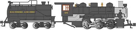 Bachmann 50713 HO Scale USRA 0-6-0 Switcher with Vanderbilt Tender - Standard DC -- Baltimore & Ohio 1181 (black, graphite)