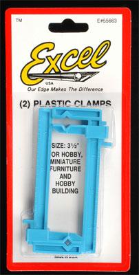 Excel Hobby 55663 All Scale Adjsutable Plastic Clamps -- Small, Carded