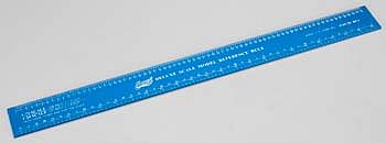 Excel Hobby 55779 All Scale Scale Model Rulers -- Deluxe Scale Model Reference Rule; 12", Blue Tempered Anodized Aluminum