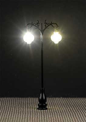 Faller 180107 HO Scale LED Ornamental Pendant Luminaries -- Adjustable height up to 2-15/16" 7.5cm tall pkg(3)