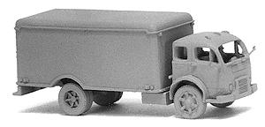 GHQ 56005 N Scale American Truck - (Unpainted Metal Kit) -- Cabover with Refrigetrated City Delivery Body