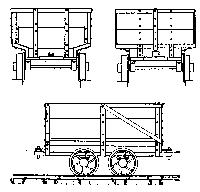 Grandt Line 3052 On3 Scale One-Ton End-Dump Coal Cars -- 36" Gauge