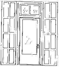 Grandt Line 3613 O Scale Door & Frame -- Single; 50 x 115"