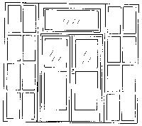 Grandt Line 3615 O Scale Door & Frame -- Double; 65 x 115"