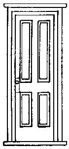 Grandt Line 3619 O Scale Doors - Rio Grande Southern Depot 36 x 84" pkg(2)