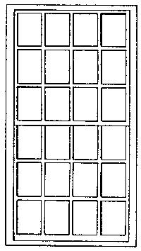 Grandt Line 3712 O Scale Rico Engine House Windows -- 24-Pane, Scale 4 x 8' 122 x 244cm pkg(3)