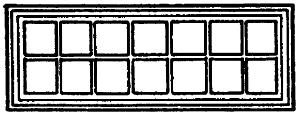 Grandt Line 3738 O Scale Recessed/Skylight Windows -- 100 x 36"