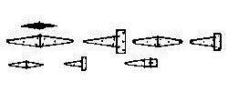 Grandt Line 5095 HO Scale Hinge Assortment -- Plastic pkg(2)