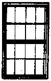 Grandt Line 5179 HO Scale Windows -- Double-Hung, Scale 42 x 72" 107 x 183cm pkg(6)