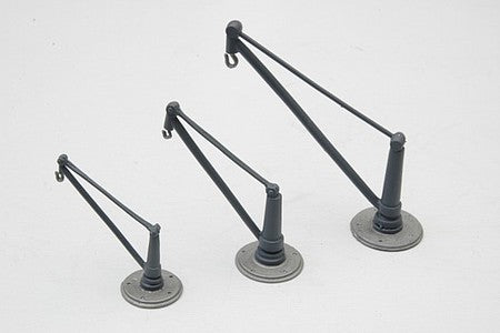 JL Innovative Design 353 HO Scale Dock Pillar Cranes -- Unpainted Metal Castings - 1 Each: Scale 5'  1.5m, 7'  2.1m, 9'  2.7m