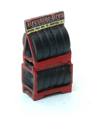 JL Innovative Design 432 HO Scale Custom 2-Tier Auto Tire Rack