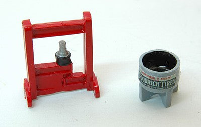 JL Innovative Design 446 HO Scale Custom Tire Tub-Press -- Painted pkg(2)