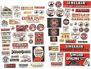 JL Innovative Design 486 HO Scale Vintage Signs/Posters -- Sinclair (1930s-1950s)