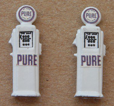 JL Innovative Design 592 HO Scale Deluxe Custom Gas Pumps -- Pure Oil pkg(2)