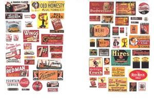 JL Innovative Design 633 N Scale Signs/Posters -- Saloon & Tavern Posters/Signs II 1930s-50s (62 Signs)
