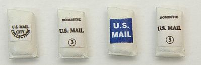 JL Innovative Design 709 HO Scale Custom U.S. Mail Sacks -- Standard pkg(2)