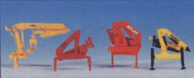 Kibri 15705 HO Scale European Truck Accessories -- Loading Crane Set; 1 Each Meiller, Palfinger, Epsilon, Atlas