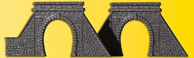 Kibri 36900 Z Scale Cut Stone Tunnel Portal w/Tunnel Liner 2-Pack -- Kit - 1-1/8 x 1-3/8" 2.8 x 3.5cm Opening