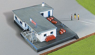 Kibri 37469 N Scale Oil Distributor Office w/Truck Filling Rack & Loading Dock