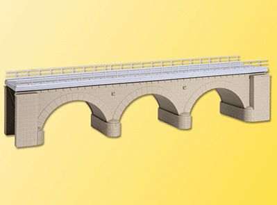 Kibri 39721 HO Scale Stone Elbow Bridge -- Single Track 13-5/8 x 3-3/16 x 2-3/4" 34 x 8 x 6.8cm