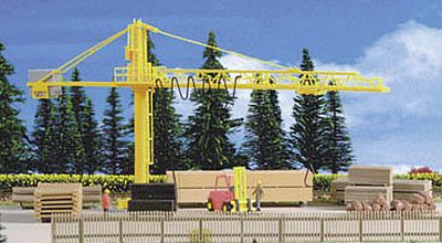 Kibri 39817 HO Scale Timber Yard & Crane -- 10-1/4 x 1-3/8 x 5-5/16" 26 x 3.5 x 13.5cm