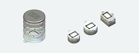 LokSound By ESU 50341 All Scale Modular Speaker Baffle Set for Single Sugar Cube Speakers -- 20mm; 23mm and 16x25mm baffles for 11 x 15mm Speakers