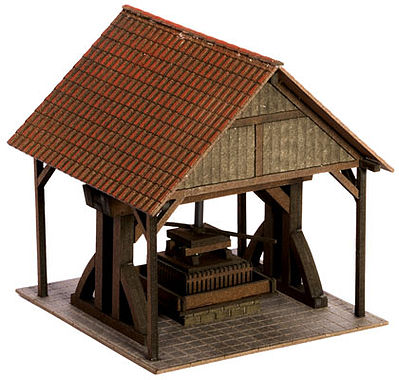 Noch 14370 HO Scale Wine Press w/Canopy -- Kit - 2-7/16 x 2-3/8 x 2-1/2" 6.2 x 6 x 6.3cm