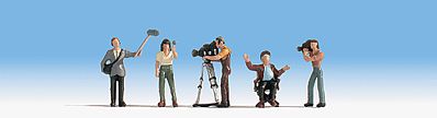 Noch 15573 HO Scale Camera Crew -- With Accessories pkg(5)