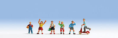 Noch 15815 HO Scale Children -- pkg(6)