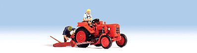 Noch 16756 HO Scale Tractor w/Figures -- Tractor Fahr