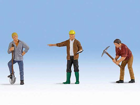 Noch 17830 O Scale Construction Workers -- pkg(3)